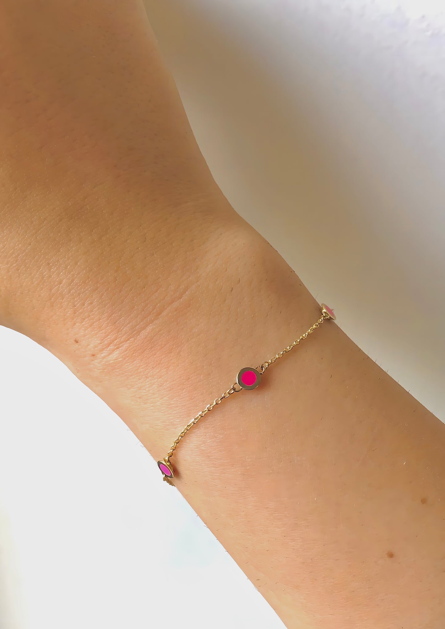 Pink Enameling bracelet | Ella Creations Jewelry