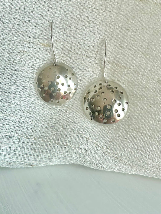 Disc Silver Earrings | Ella Creations Jewelry