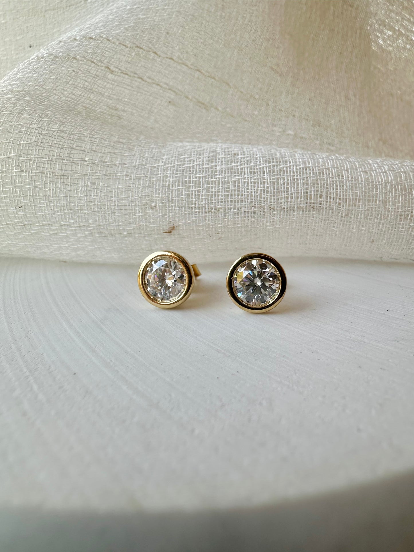 Moissanite Stud Earrings