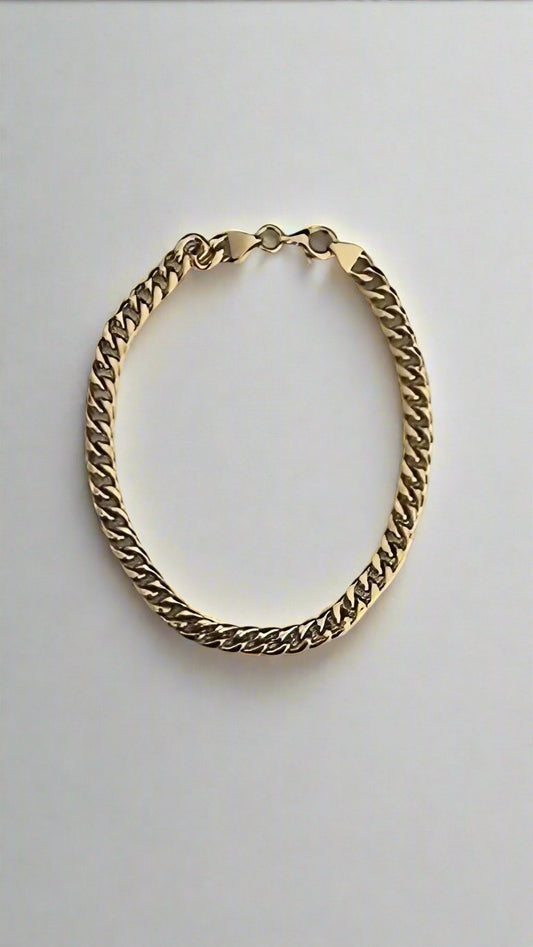 18 karat Cuban Link bracelet | Ella Creations Jewelry