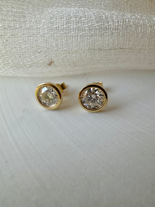 Moissanite Stud Earrings