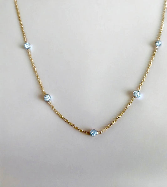 Luxury diamond 18K gold necklace - Signature Edition | Ella Creations Jewelry