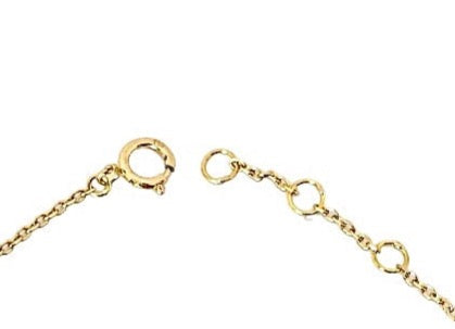 Evil eye three charms 18k gold bracelet