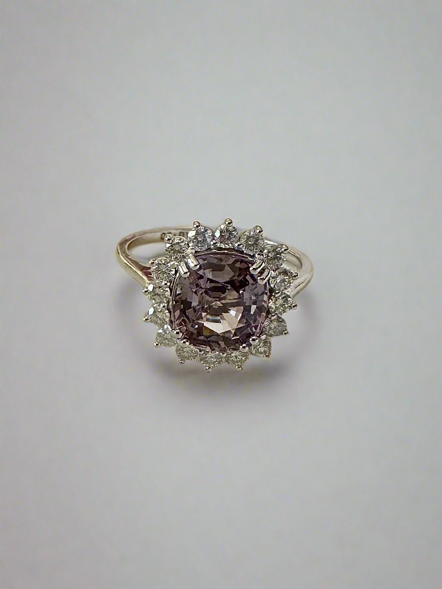 Spinel Ring with a cushion cut ring | Ella Creations Jewelry