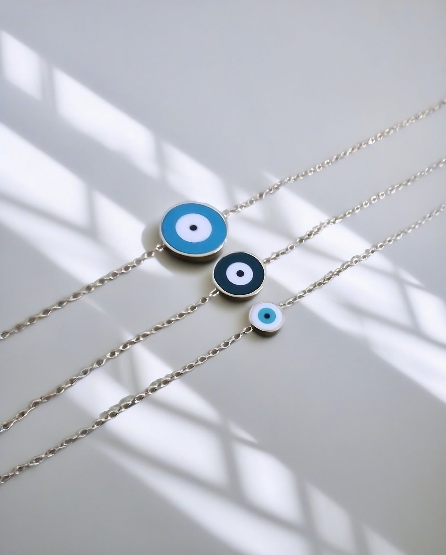 Blue Evil eye bracelet protection charm | Ella Creations Jewelry