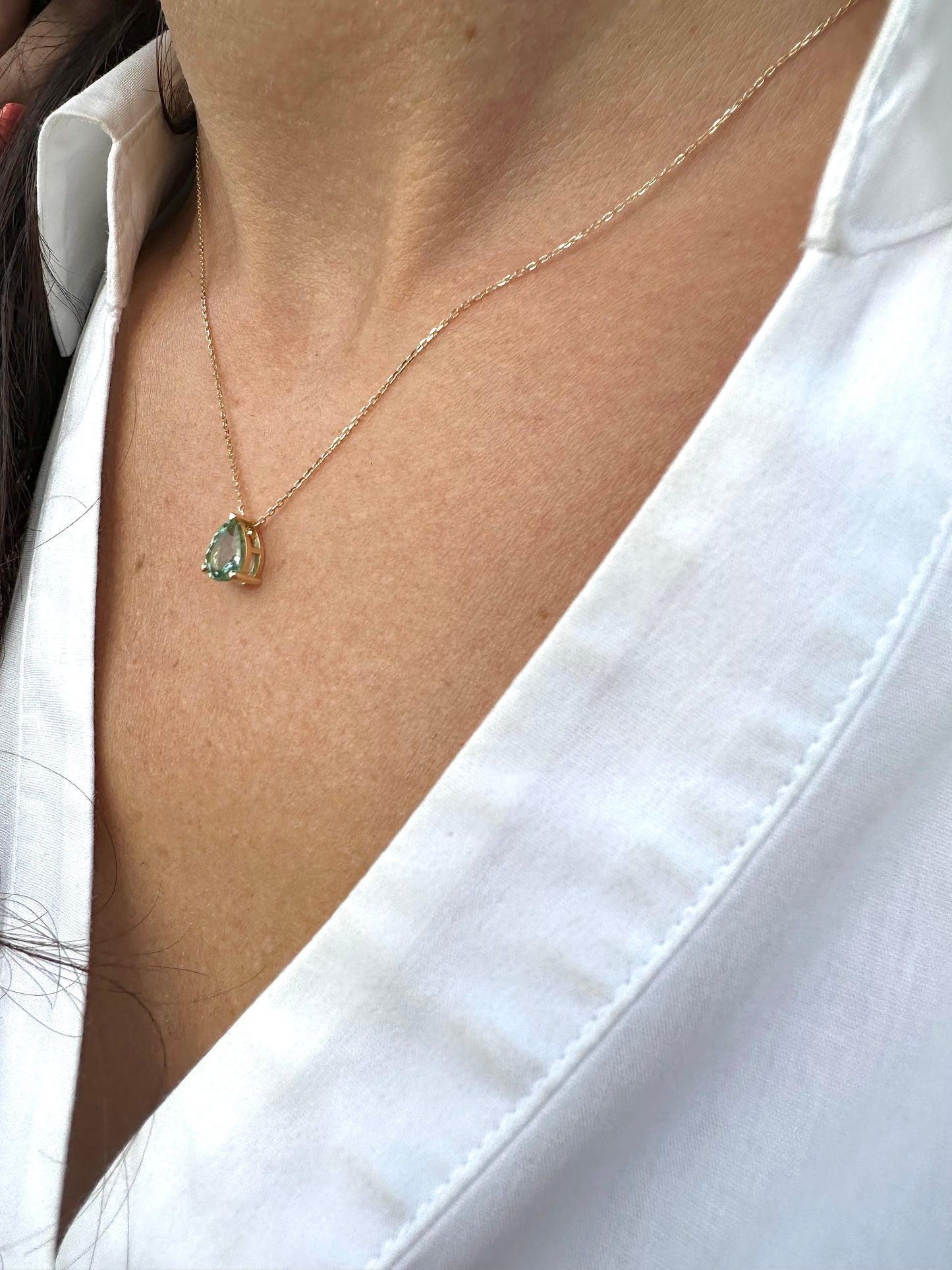 Custom Made tourmaline pendant, style through design | Ella Creations Jewelry