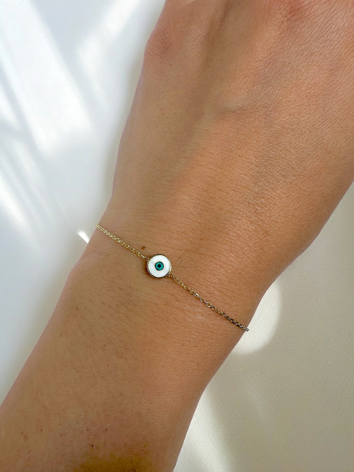 Evil Eye gold bracelet solid gold | Ella Creations Jewelry