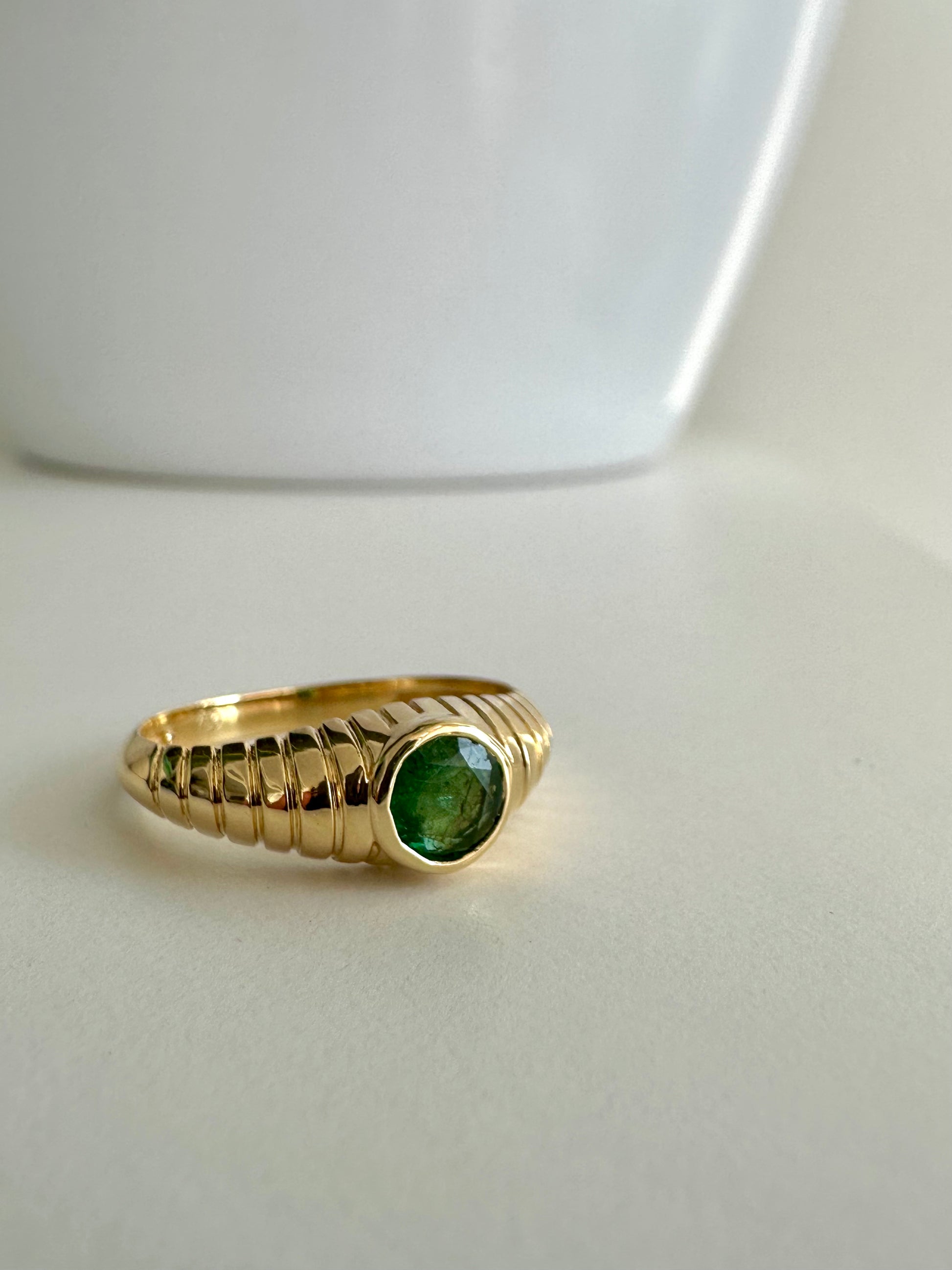 Mina Emerald Engagement ring - Ella Creations Jewelry